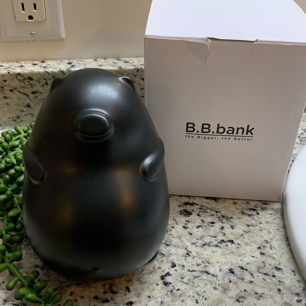 B.B.bank Black piggy bank